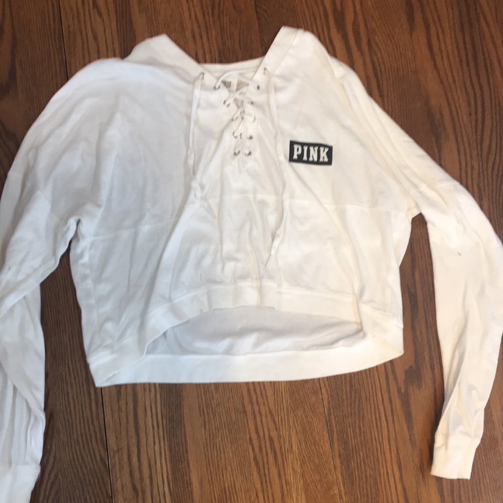 victoria secret pink crop top size xs